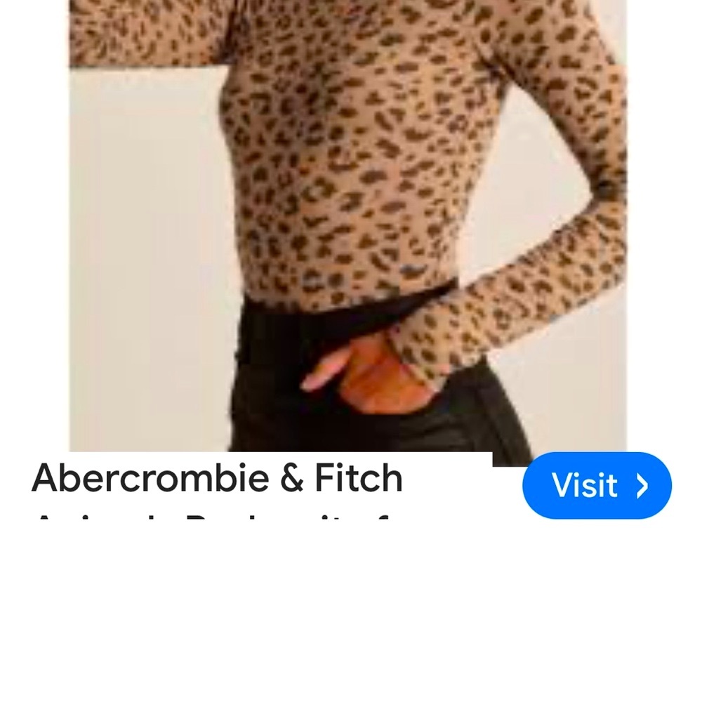 Abercrombie & Fitch Animal Print Sweater
